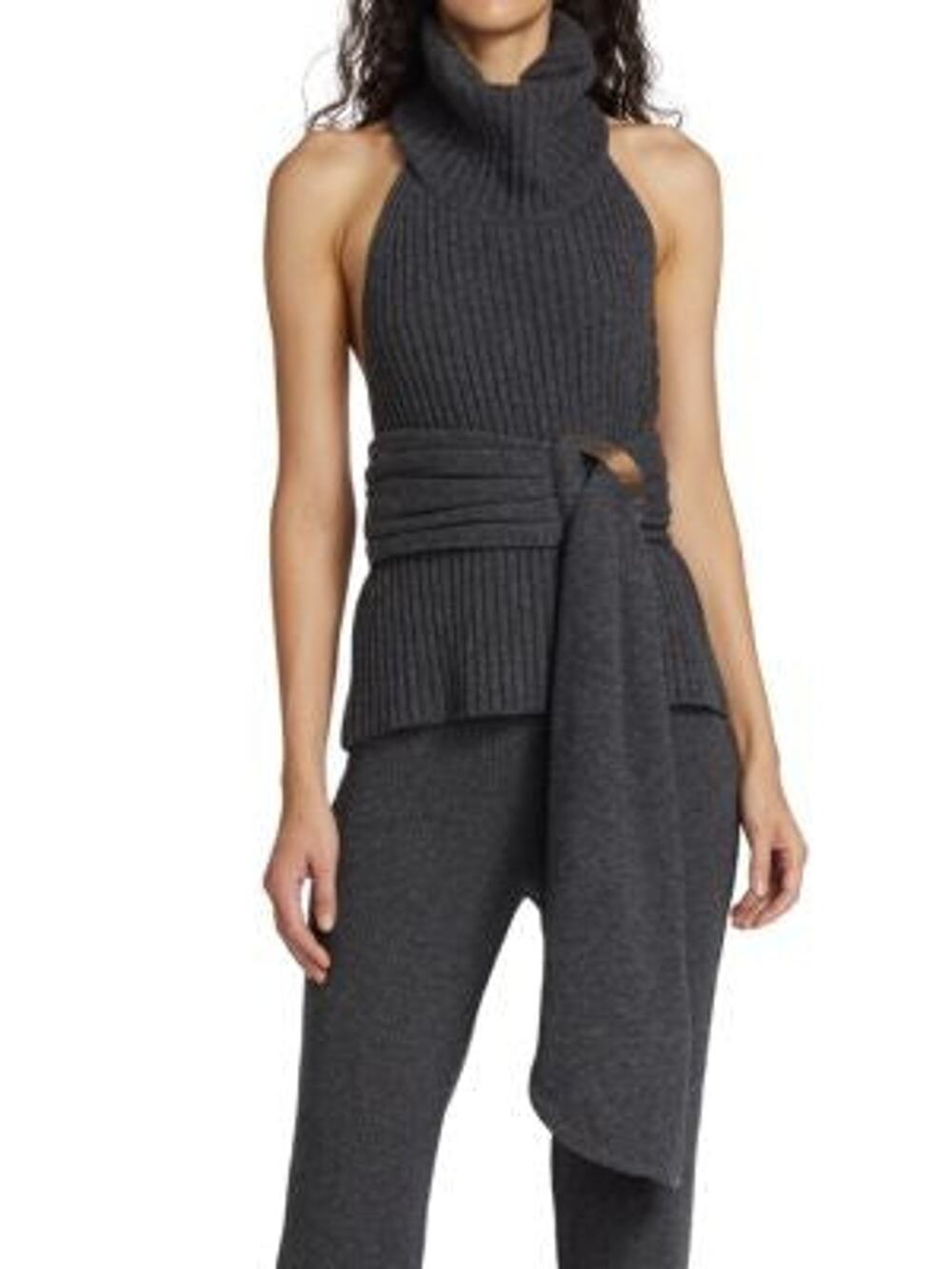 Piece of White Estelle Belted Sweater - XS